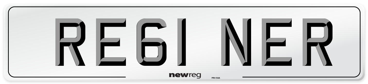 RE61 NER Number Plate from New Reg